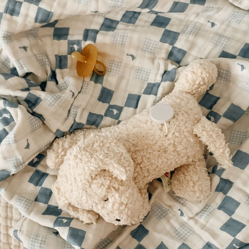 Organic Sleeping Puppy Music Box - Bella Luna Toys