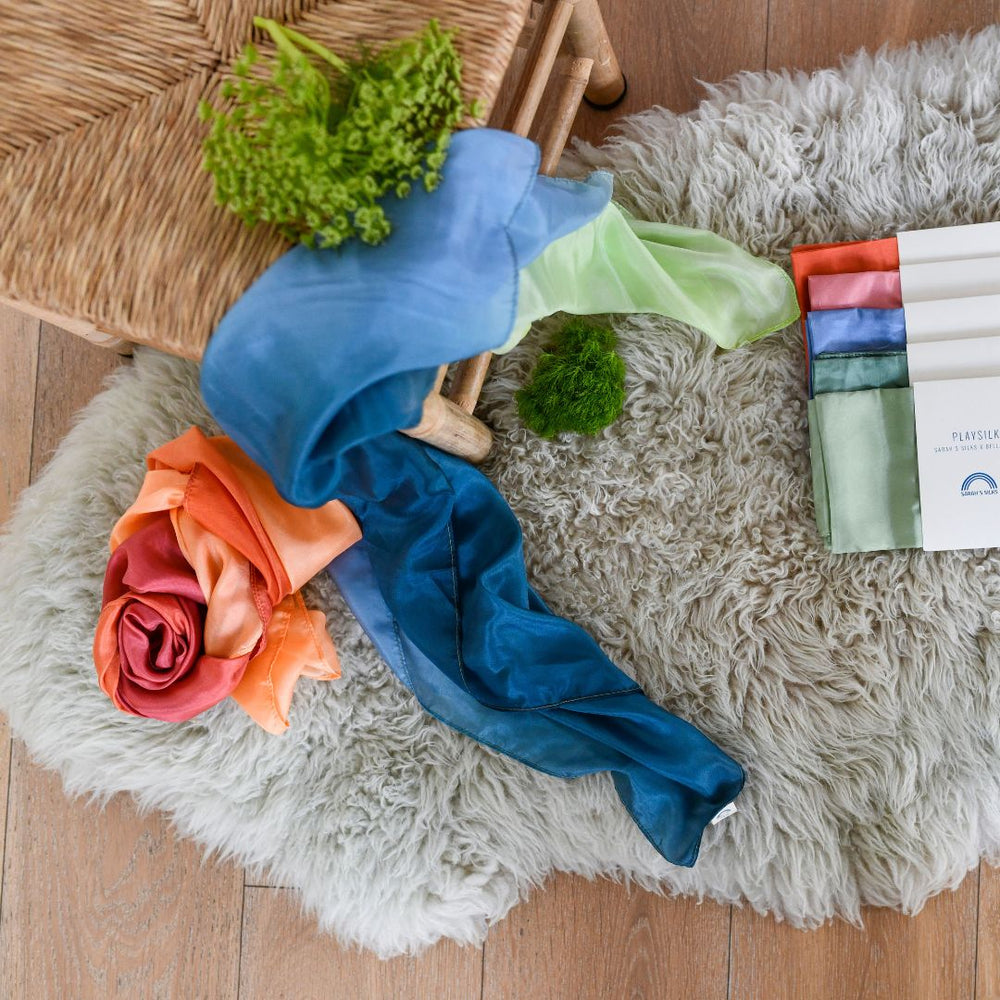 Bella Luna Toys Exclusive Northern Coast Enchanted Playsilk collection by Sarah's Silks