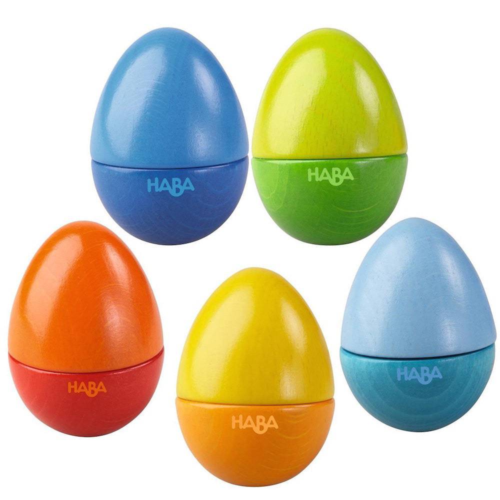 HABA  Eggs Wooden Musical Rattles | Bella Luna Toys