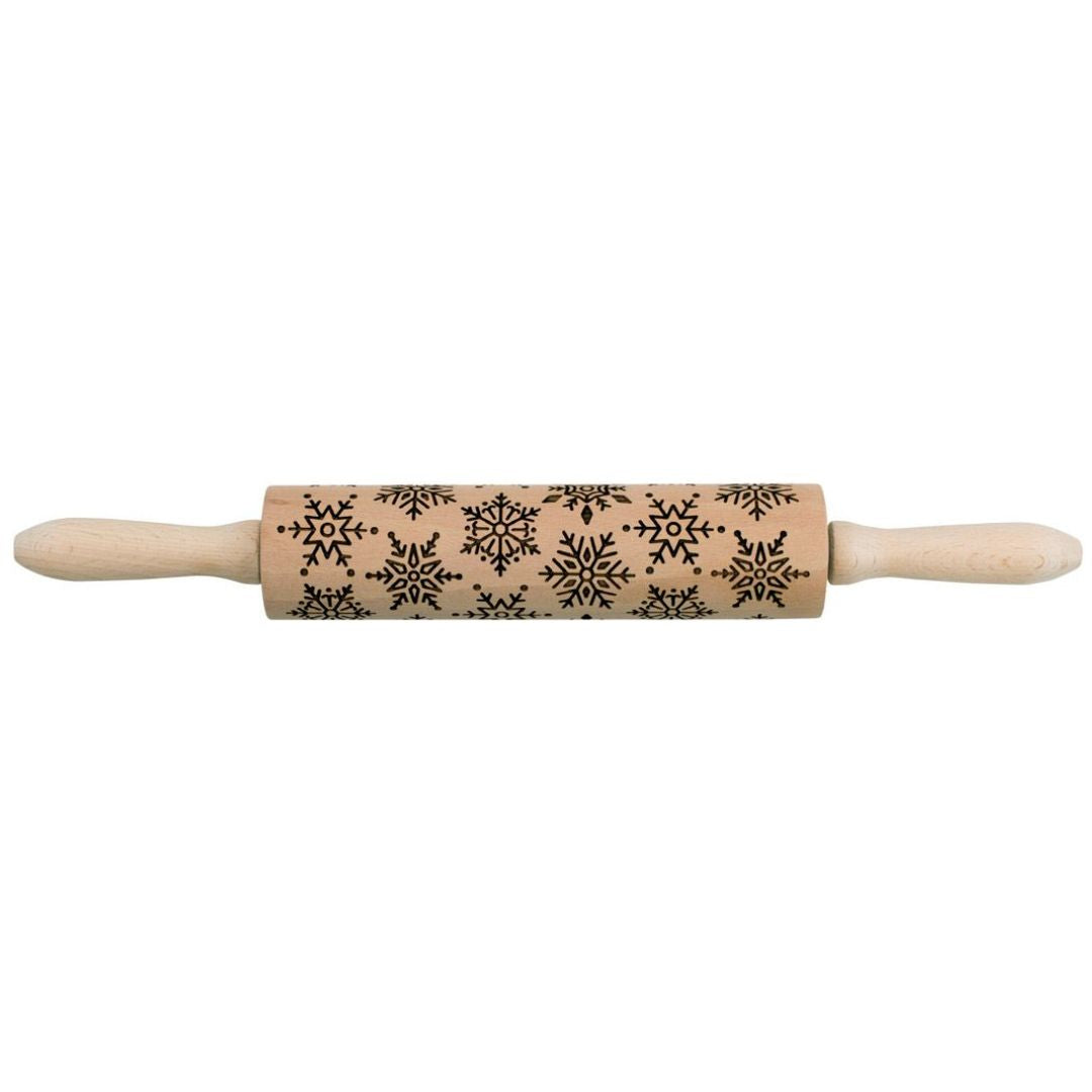 Mrs. Anderson's Baking Snowflake Design Rolling Pin - Bella Luna Toys