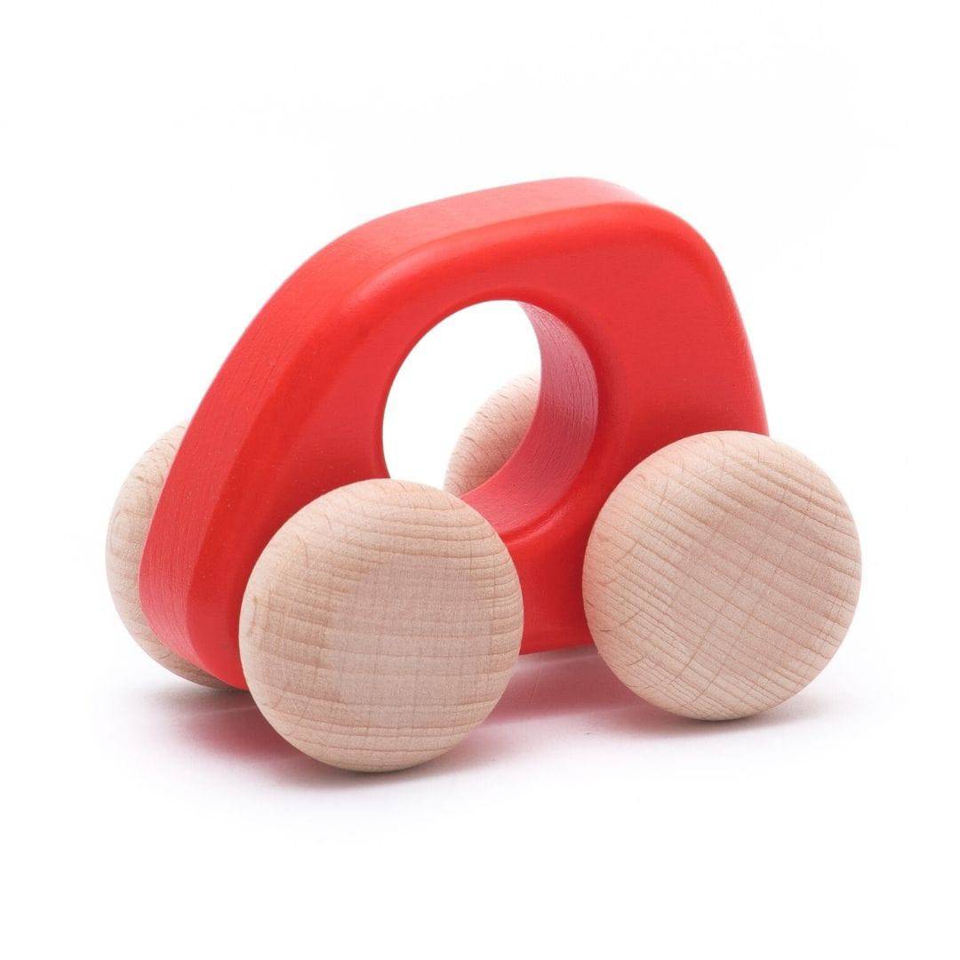Red Mini Wooden Car