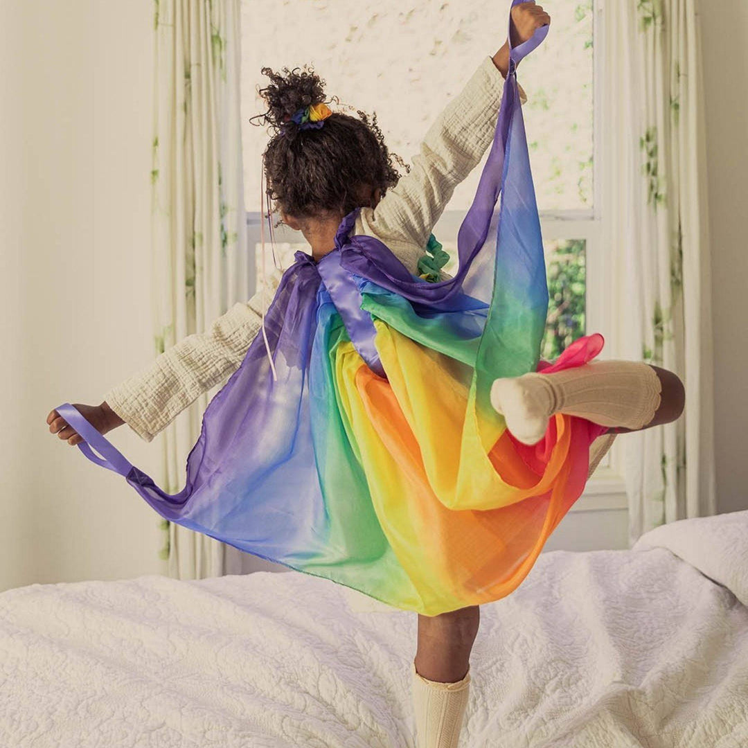 Sarah's Silks - Silk Fairy Wings - Rainbow - Bella Luna Toys