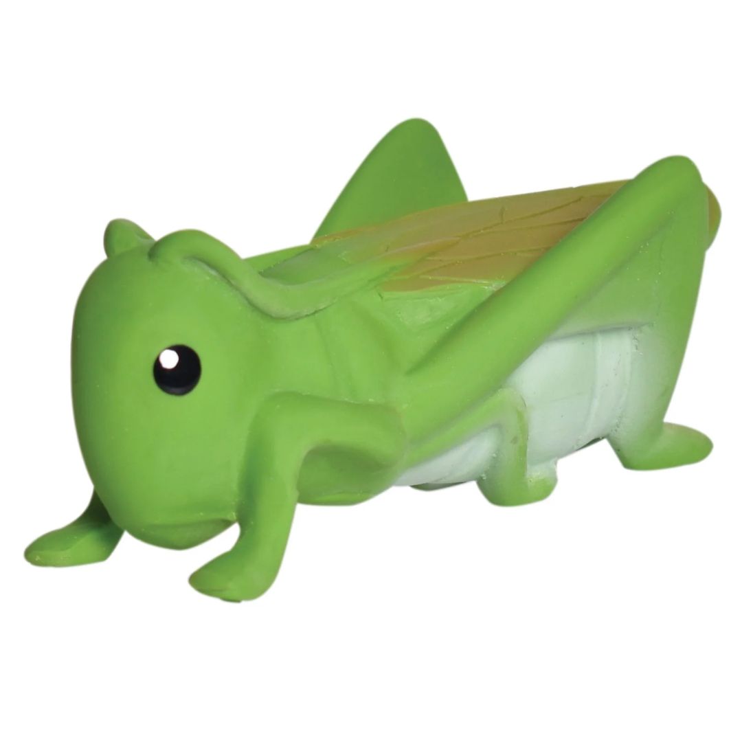 Tikiri Grasshopper Natural Rubber Teether- Bath Toys, Teethers, and Rattles- Bella Luna Toys