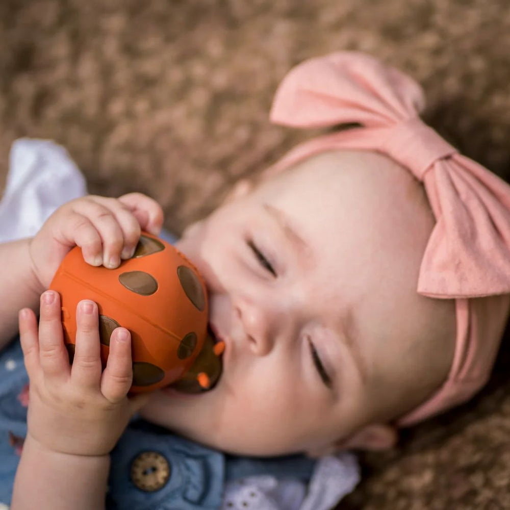 Tikiri Ladybug Natural Rubber Teether- Bath Toys, Rattles, and Teethers- Bella Luna Toys