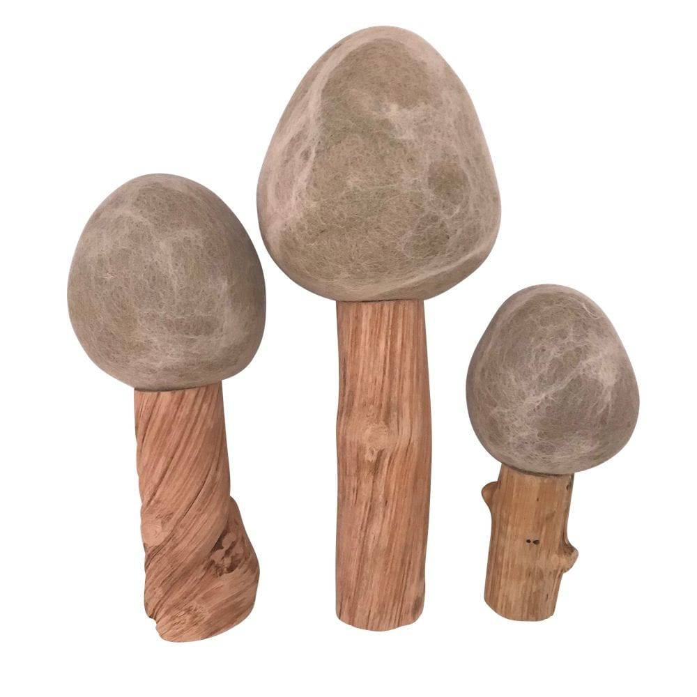 Felted Winter Trees - Set of 3 - Papoose - Bella Luna Toys