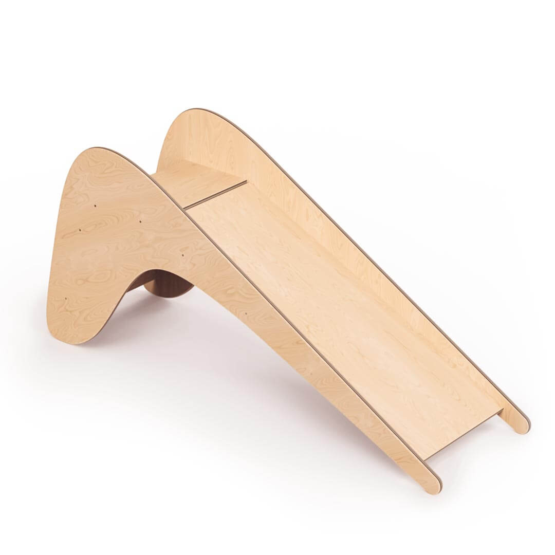 Wooden Play Ramp Slide in Natural