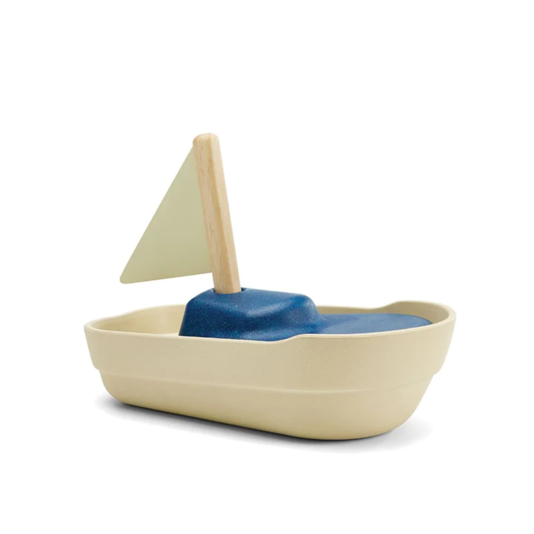PlanToys- Picture of sailboat bath toy- Bella Luna Toys